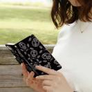 【彫姫】【手帳型】バンダナ柄のスカル