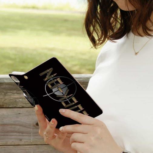 【彫姫】【手帳型】LOCK-ON弾丸