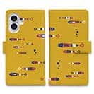 【手帳型】【釣りざんまい】レトロフィッシュ_オレンジ