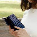 【Genuine】【手帳型】虎 タイガー ブルー ライン