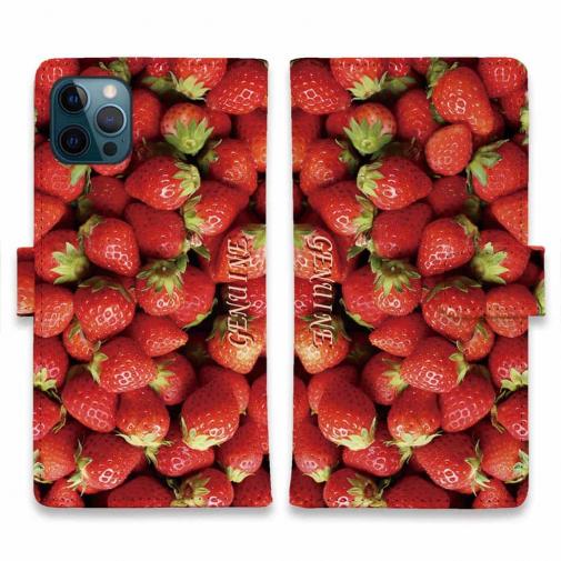 【Genuine】【手帳型】いちご 苺