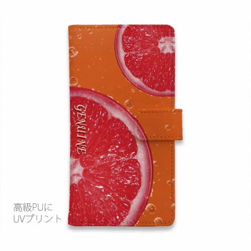 【Genuine】【手帳型】グレープフルーツ