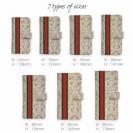 【Genuine】【手帳型】蛇柄 ベージュ 縦ライン 縁担ぎ