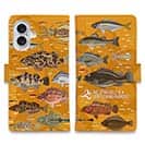 【手帳型】【FISH MAN】テトラ帯は釣り天国！ オレンジ