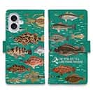 【手帳型】【FISH MAN】テトラ帯は釣り天国！ ミント