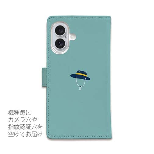 【手帳型】【釣りざんまい】ウトウトアングラー_ミント