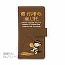 【手帳型】【釣りざんまい】ウトウトアングラー_ブラウン