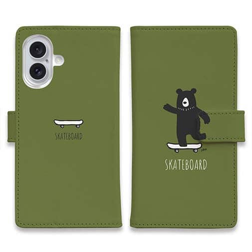 【手帳型】スケボークマさん(wakat)