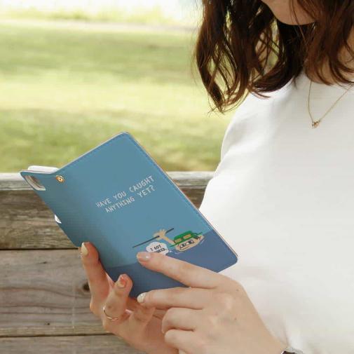 【手帳型】【釣りざんまい】ユニークアングラー