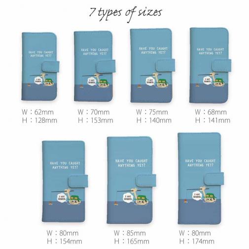 【手帳型】【釣りざんまい】ユニークアングラー