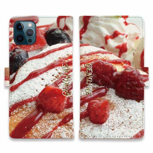 【Genuine】【手帳型】パンケーキ スイーツ 苺