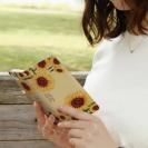 【ROMI HIME】【手帳型】ひまわり　ベージュ