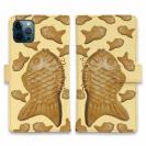 【Genuine】【手帳型】たいやき　ベージュ＆ベージュ