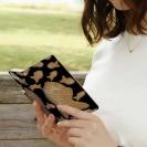 【Genuine】【手帳型】たいやき　ベージュ＆ブラック