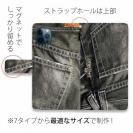 【Genuine】【手帳型】ジーンズ（デニム）　ブラック