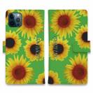 【Genuine】【手帳型】ひまわり　グリーン