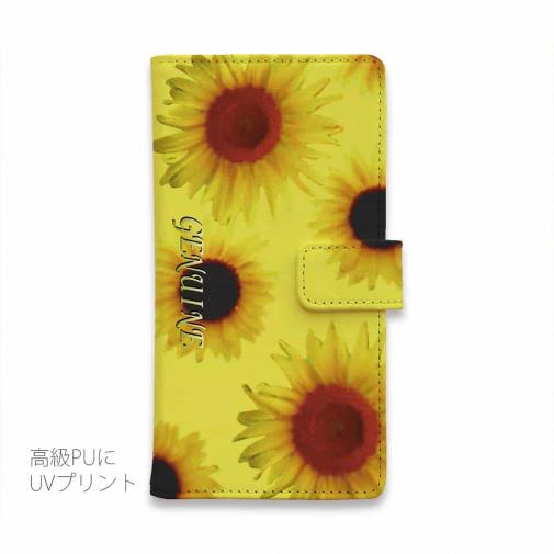 【Genuine】【手帳型】ひまわり　イエロー
