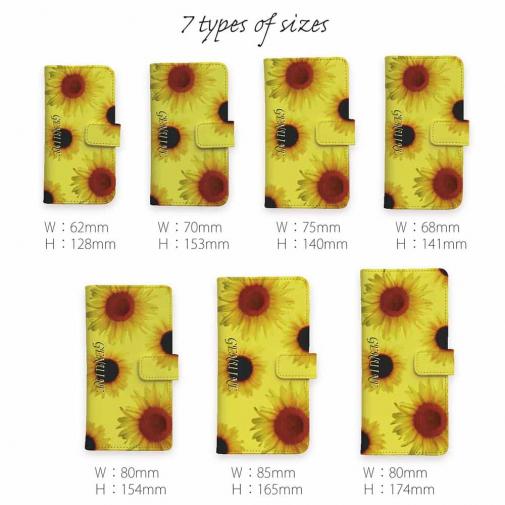 【Genuine】【手帳型】ひまわり　イエロー