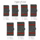 【Genuine】【手帳型】蛇柄 黒蛇 ブラック 横ライン 験担ぎ