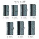 【Genuine】【手帳型】蛇柄 黒蛇 ブルー 縦ライン 験担ぎ