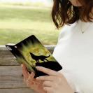 【ROMI HIME】【手帳型】狼イエロー 月