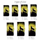 【ROMI HIME】【手帳型】狼イエロー 月