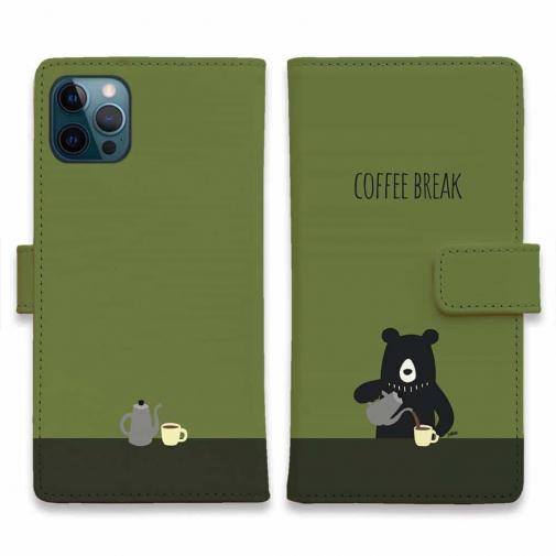 【手帳型】コーヒー注ぐクマさん(wakat)