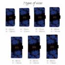 【ROMI HIME】【手帳型】彼岸花　ブルー