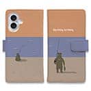 【手帳型】【FISH MAN】クマさんもフィッシング No2