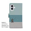 【手帳型】【FISH MAN】クマさんもフィッシング No3