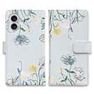 【手帳型】デリケートペイント ブルー