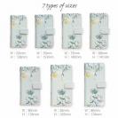 【手帳型】デリケートペイント ブルー