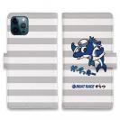 唐津ボート【手帳型】か・らっキー＆ロゴ Ver.グレー