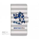 唐津ボート【手帳型】か・らっキー＆ロゴ Ver.グレー