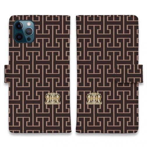 【ROMI HIME】【手帳型】マーク・ロゴ ベージュ