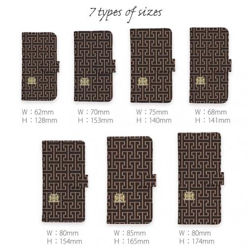 【ROMI HIME】【手帳型】マーク・ロゴ ベージュ