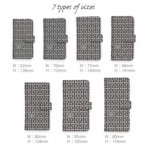 【ROMI HIME】【手帳型】マーク・ロゴ ホワイト