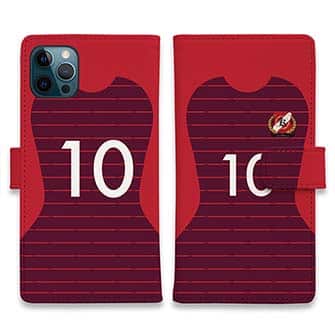 WIDE【手帳型】鹿島高校サッカー部 ユニフォーム 背番号10