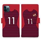 WIDE【手帳型】鹿島高校サッカー部 ユニフォーム 背番号11