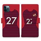 WIDE【手帳型】鹿島高校サッカー部 ユニフォーム 背番号27