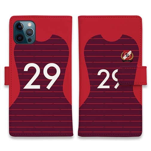 WIDE【手帳型】鹿島高校サッカー部 ユニフォーム 背番号29