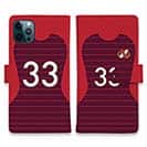 WIDE【手帳型】鹿島高校サッカー部 ユニフォーム 背番号33