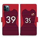 WIDE【手帳型】鹿島高校サッカー部 ユニフォーム 背番号39