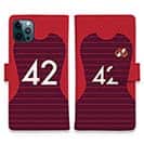 WIDE【手帳型】鹿島高校サッカー部 ユニフォーム 背番号42