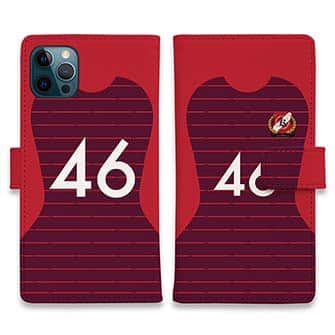 WIDE【手帳型】鹿島高校サッカー部 ユニフォーム 背番号46