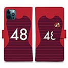 WIDE【手帳型】鹿島高校サッカー部 ユニフォーム 背番号48