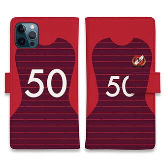 WIDE【手帳型】鹿島高校サッカー部 ユニフォーム 背番号50