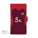 WIDE【手帳型】鹿島高校サッカー部 ユニフォーム 背番号54