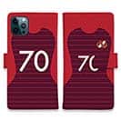 WIDE【手帳型】鹿島高校サッカー部 ユニフォーム 背番号70