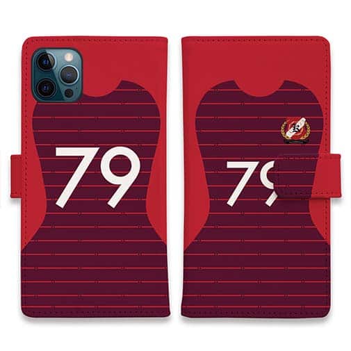 WIDE【手帳型】鹿島高校サッカー部 ユニフォーム 背番号79